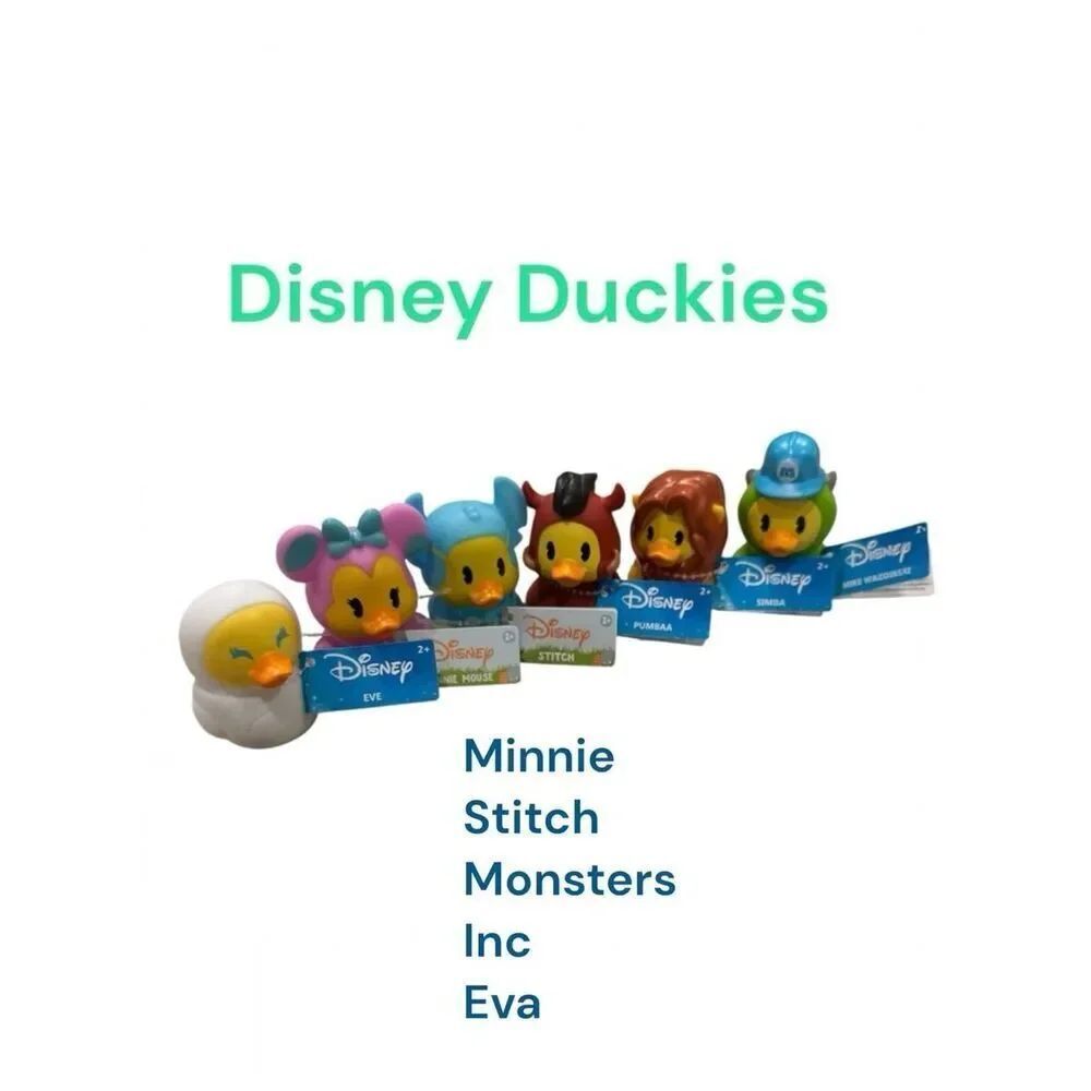 Disney Duckies lot of 6 Rubber by let’s play